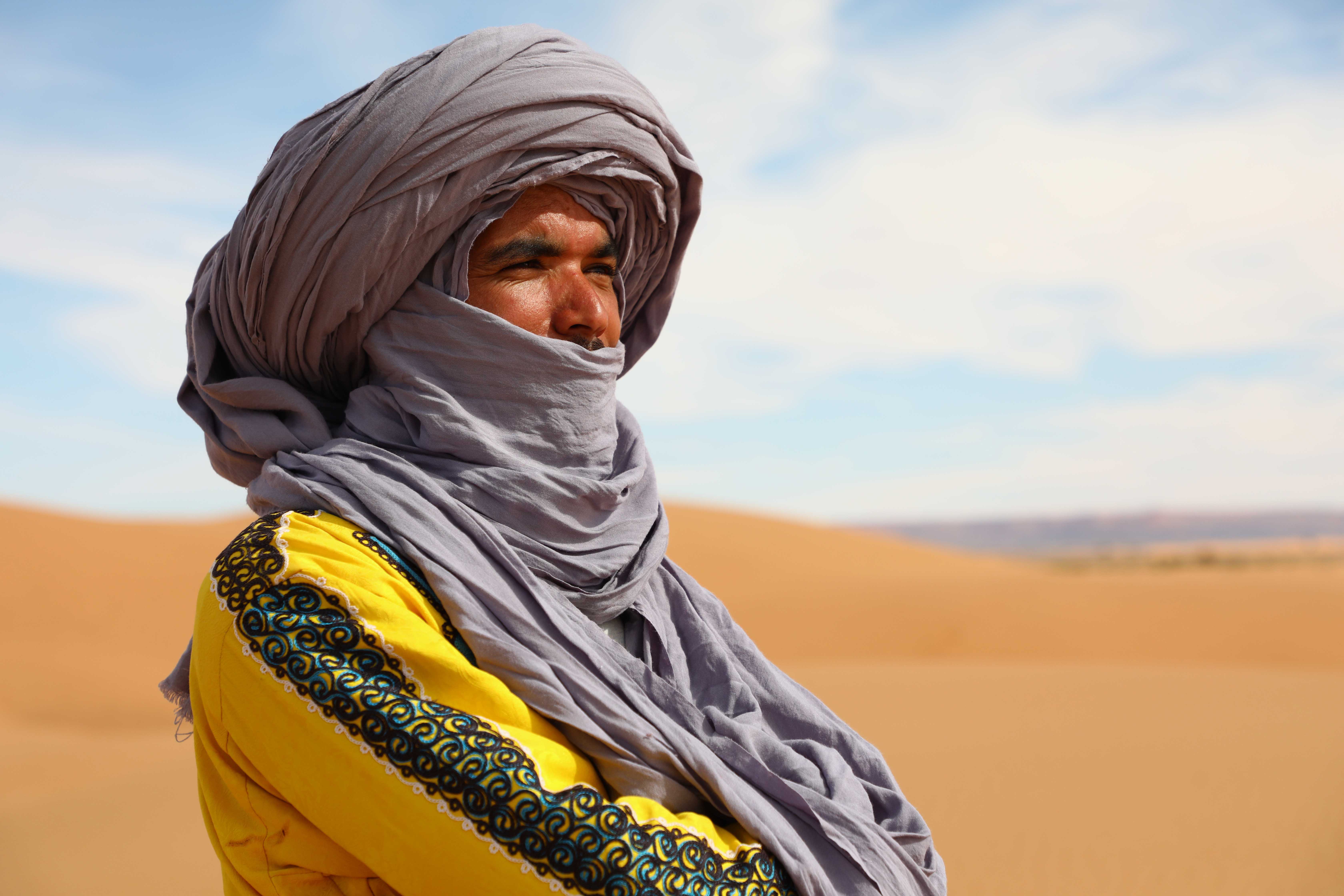 Berber guide at Hamada Retreat