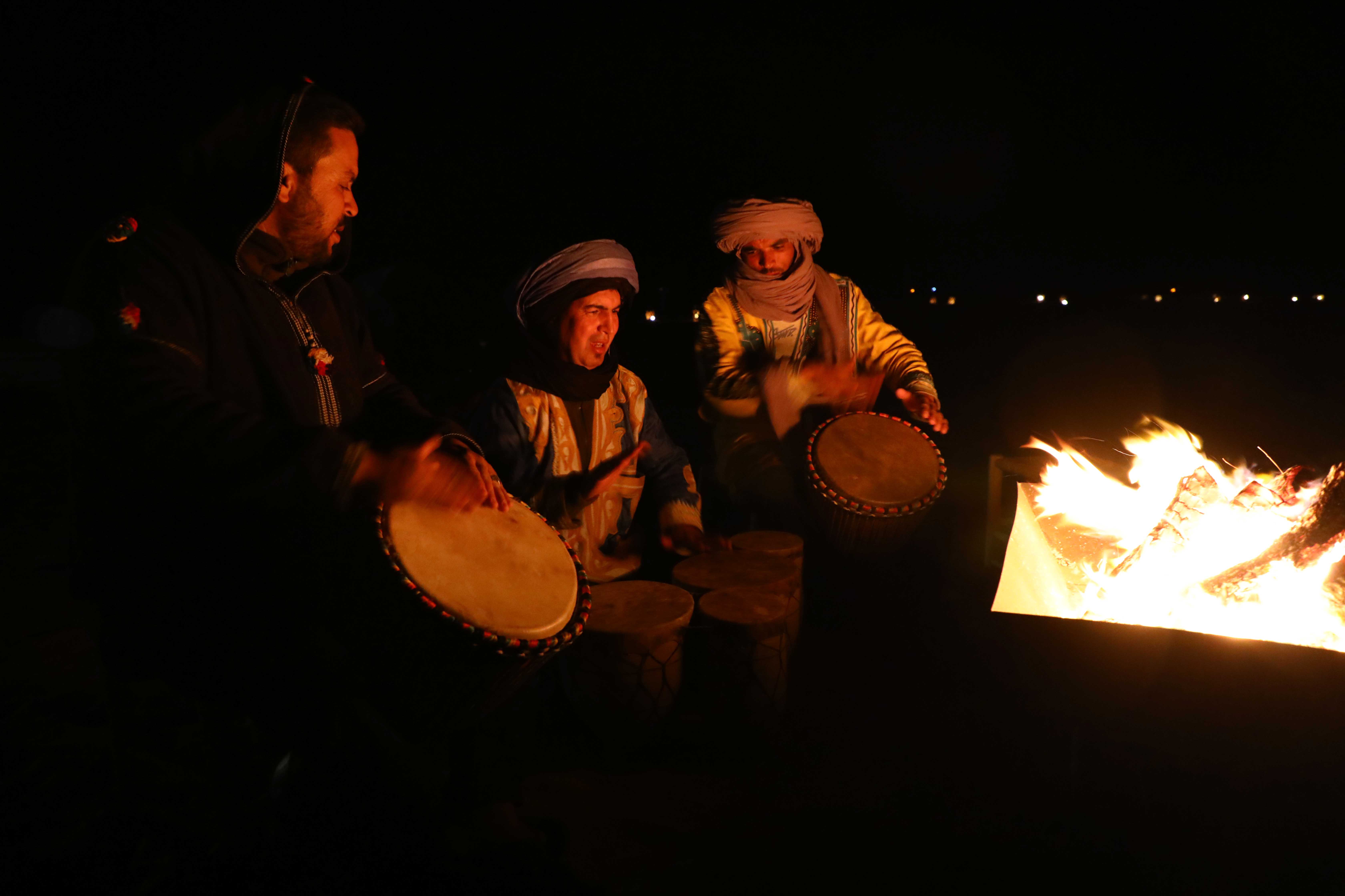 Desert landscape at golden hour