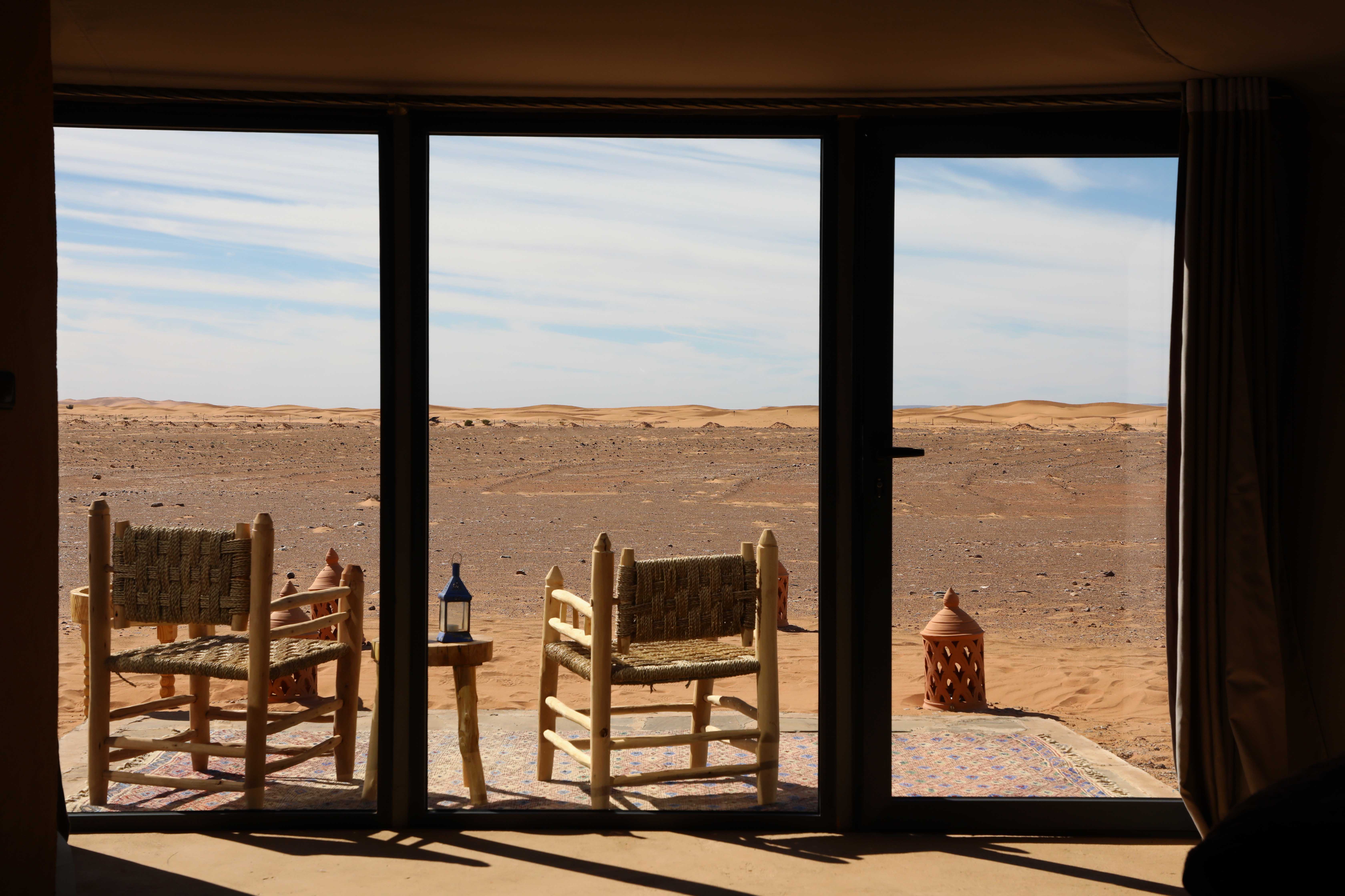 Cozy tent atmosphere